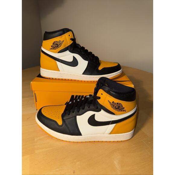 Size 9.5 - Jordan 1 Retro OG High Yellow Toe OG BOX main image 8